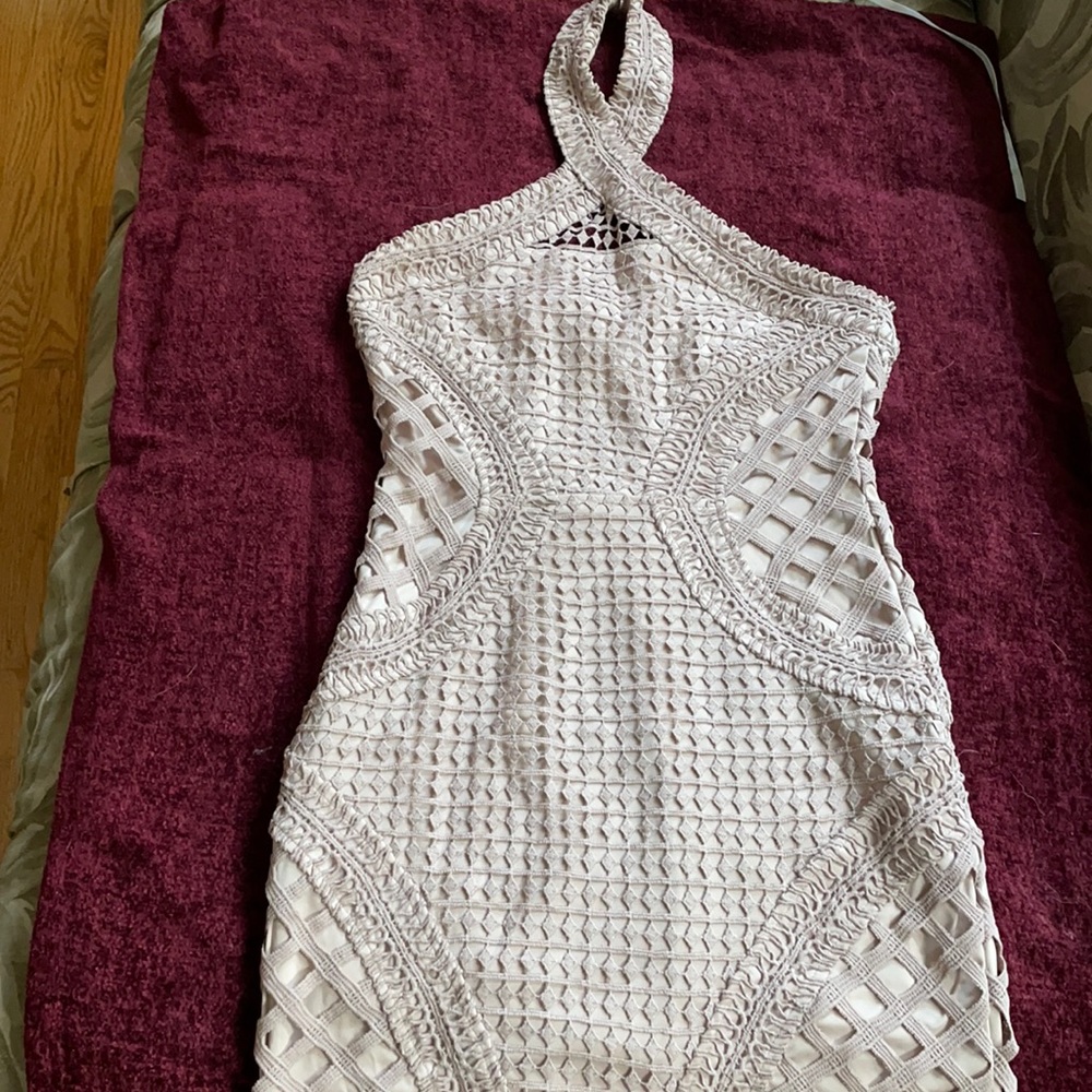 Rose gold homecoming TOBI dress